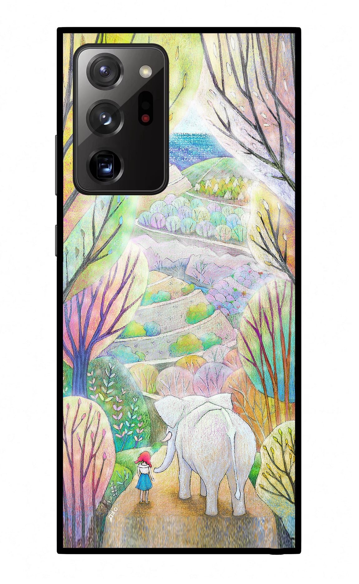 Nature Painting Samsung Note 20 Ultra Glass Case Back Cover by Casekaro