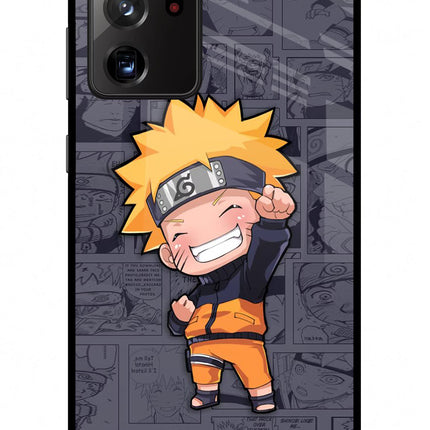 Chota Naruto Samsung Note 20 Ultra Glass Case Back Cover by Casekaro
