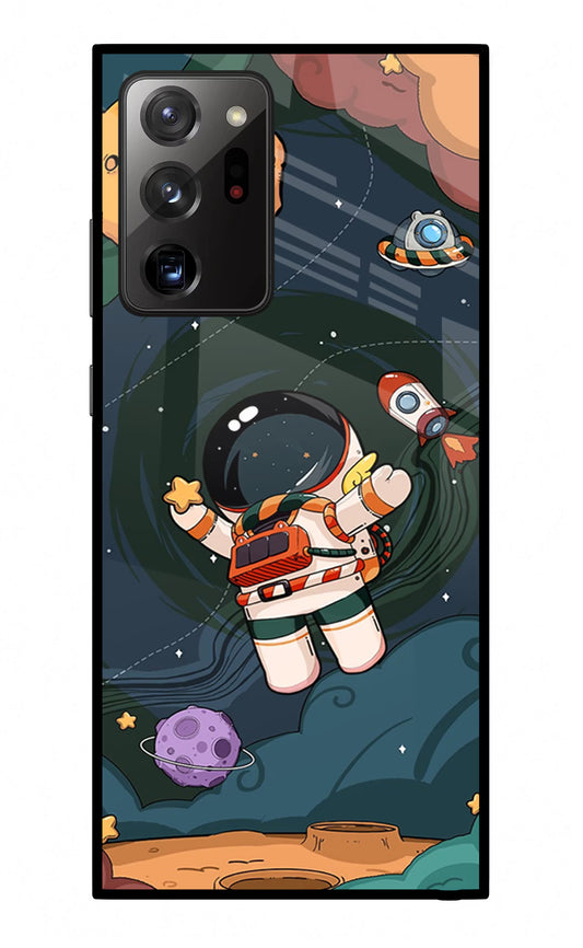 Cartoon Astronaut Samsung Note 20 Ultra Glass Case