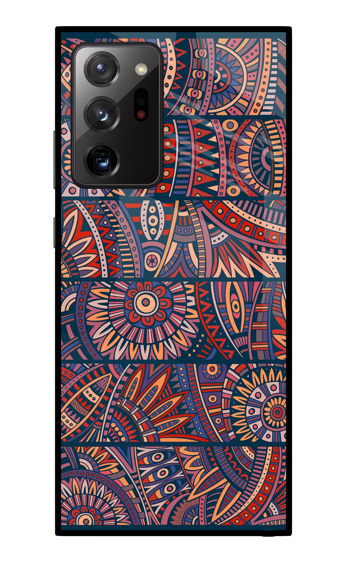 African Culture Design Samsung Note 20 Ultra Glass Case Back Cover by Casekaro