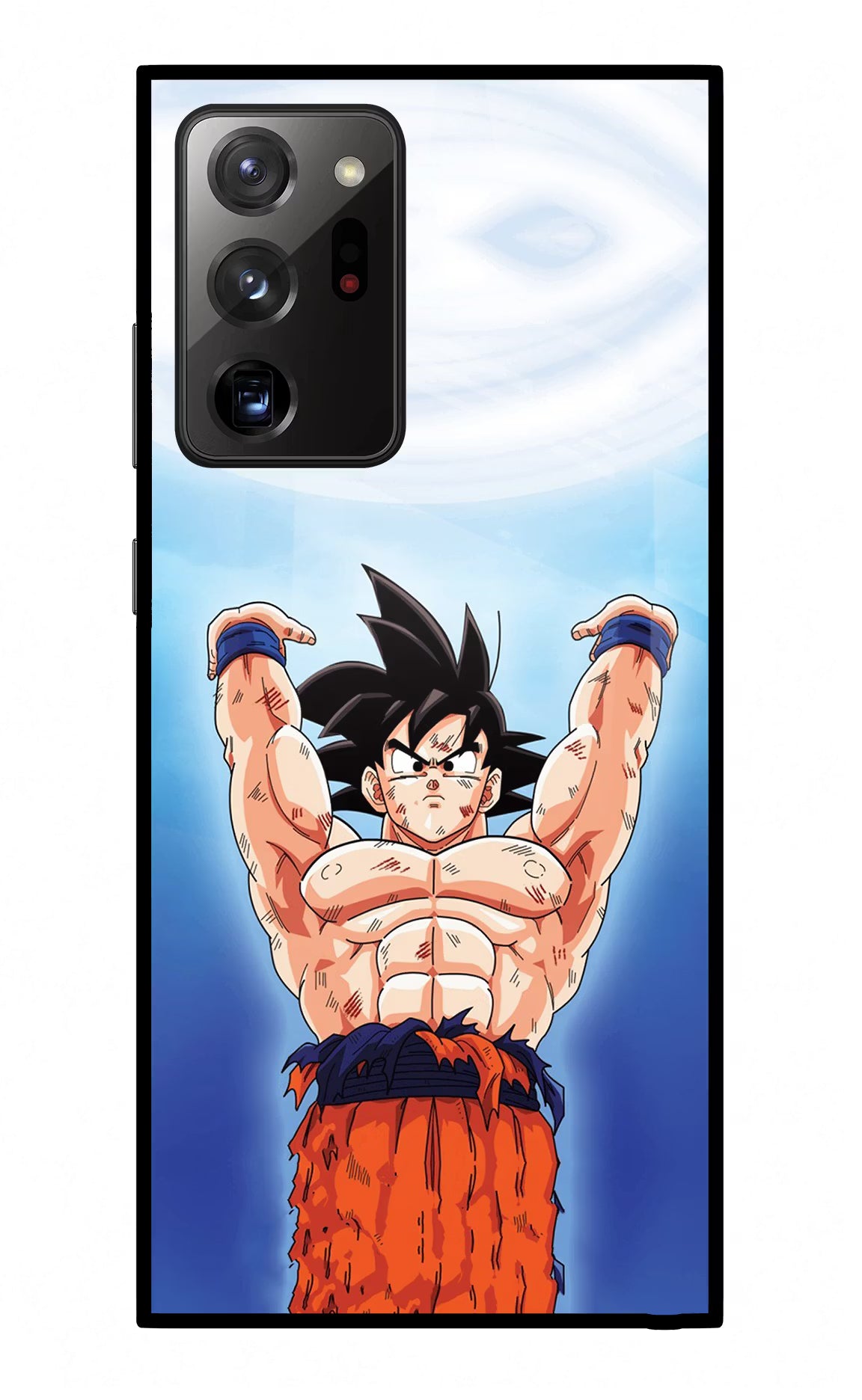 Goku Power Samsung Note 20 Ultra Glass Case Back Cover by Casekaro