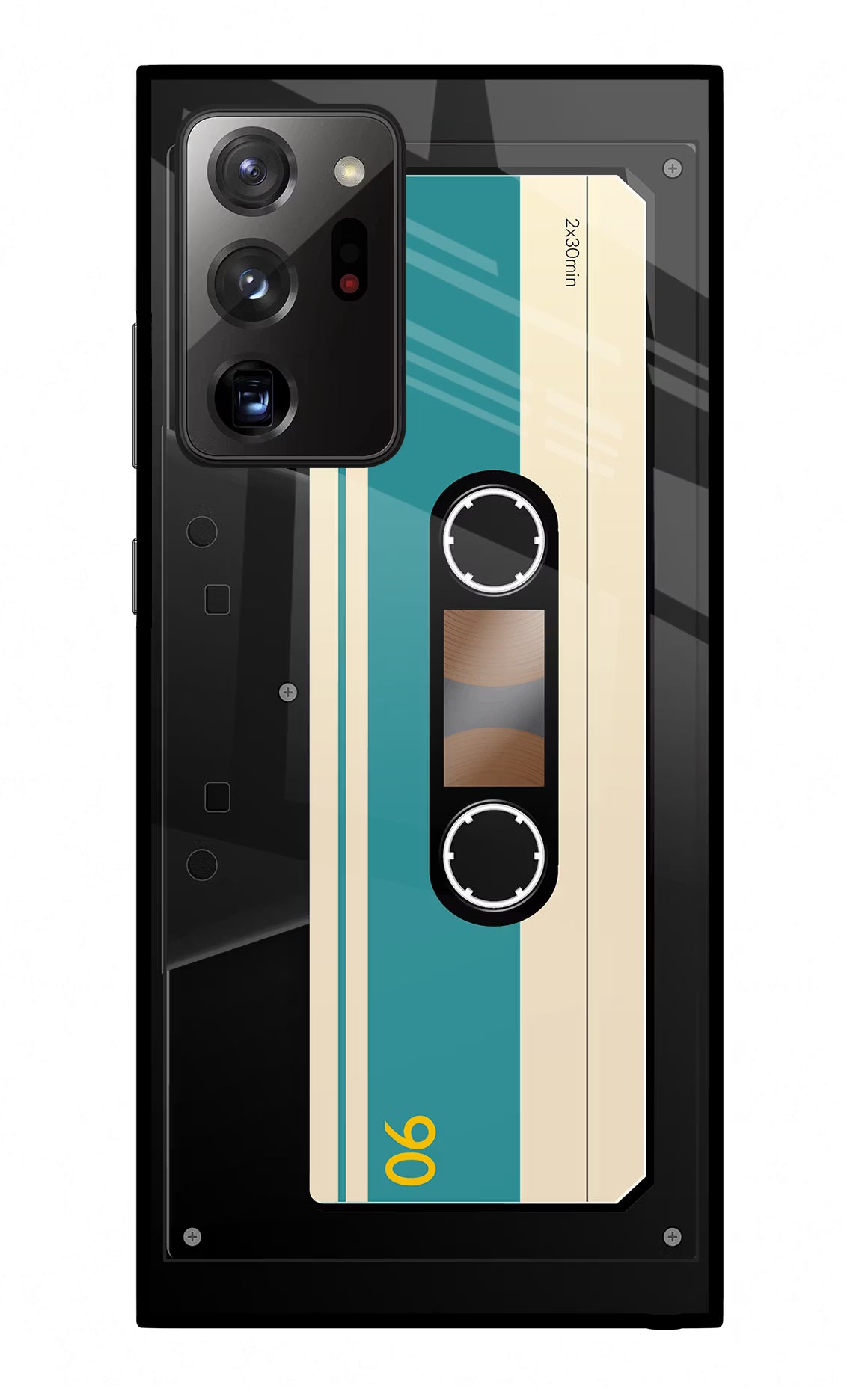 Cassette Samsung Note 20 Ultra Glass Case Back Cover by Casekaro