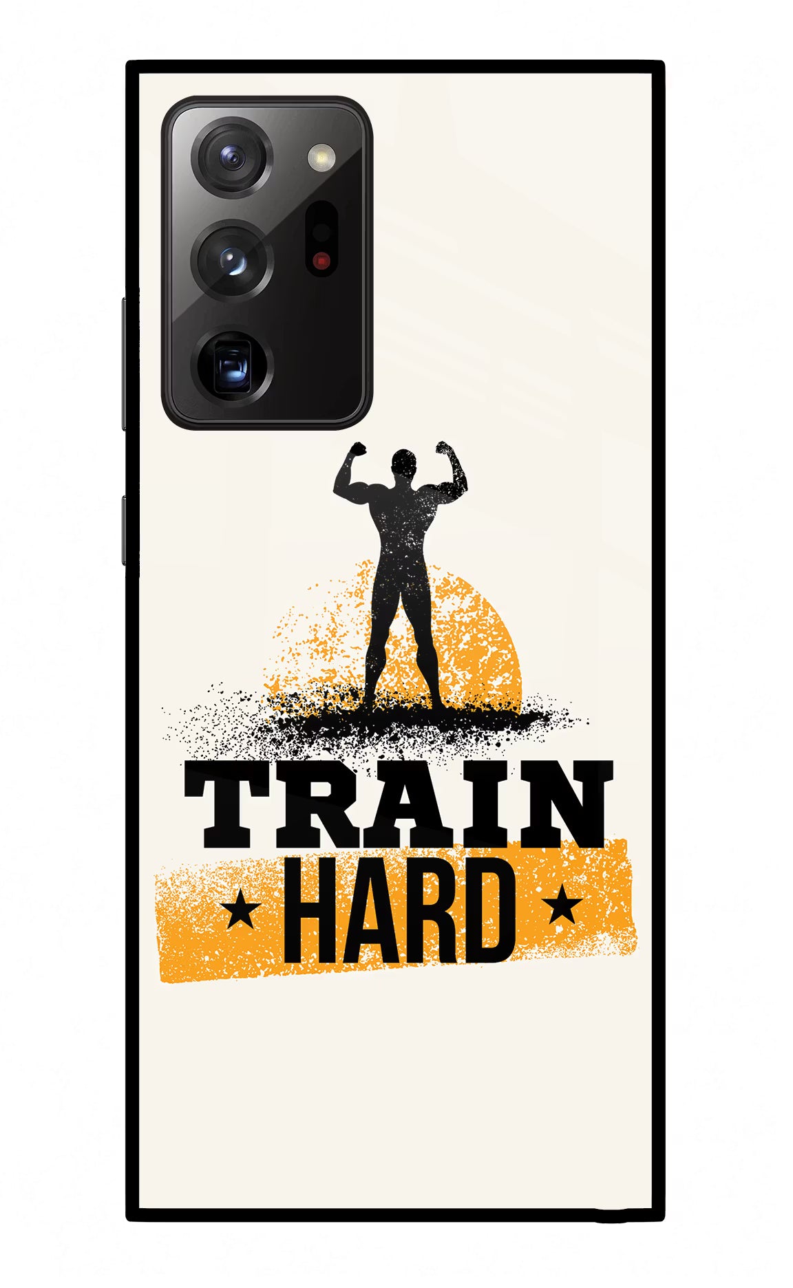 Train Hard Samsung Note 20 Ultra Glass Case Back Cover by Casekaro