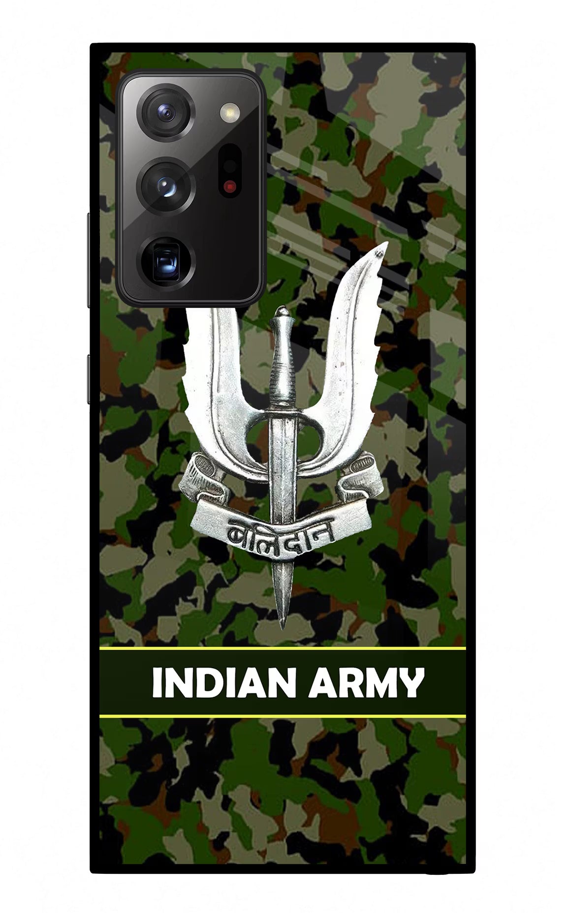 Balidan Indian Logo Samsung Note 20 Ultra Glass Case Back Cover by Casekaro