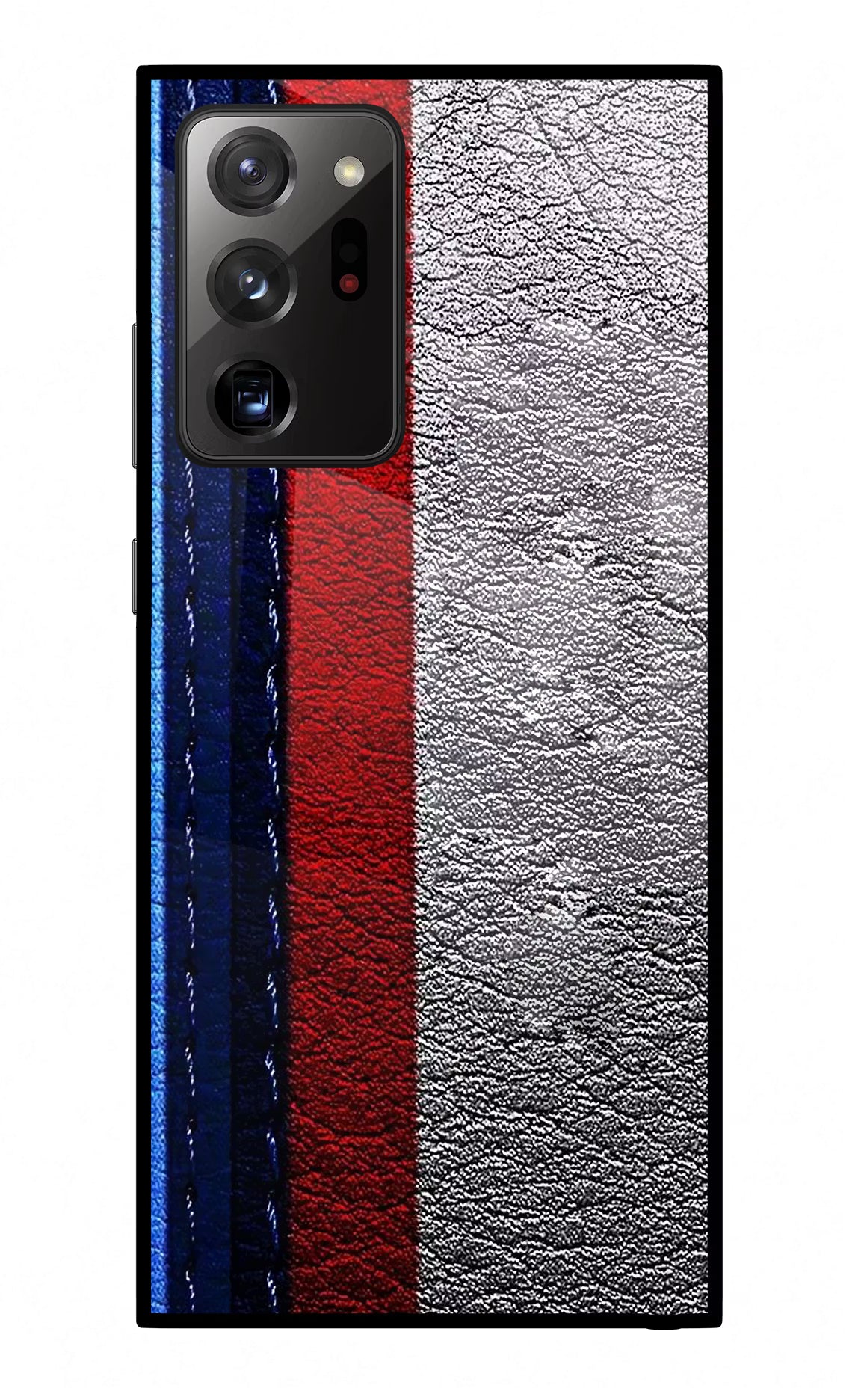 BMW Stripes Samsung Note 20 Ultra Glass Case Back Cover by Casekaro