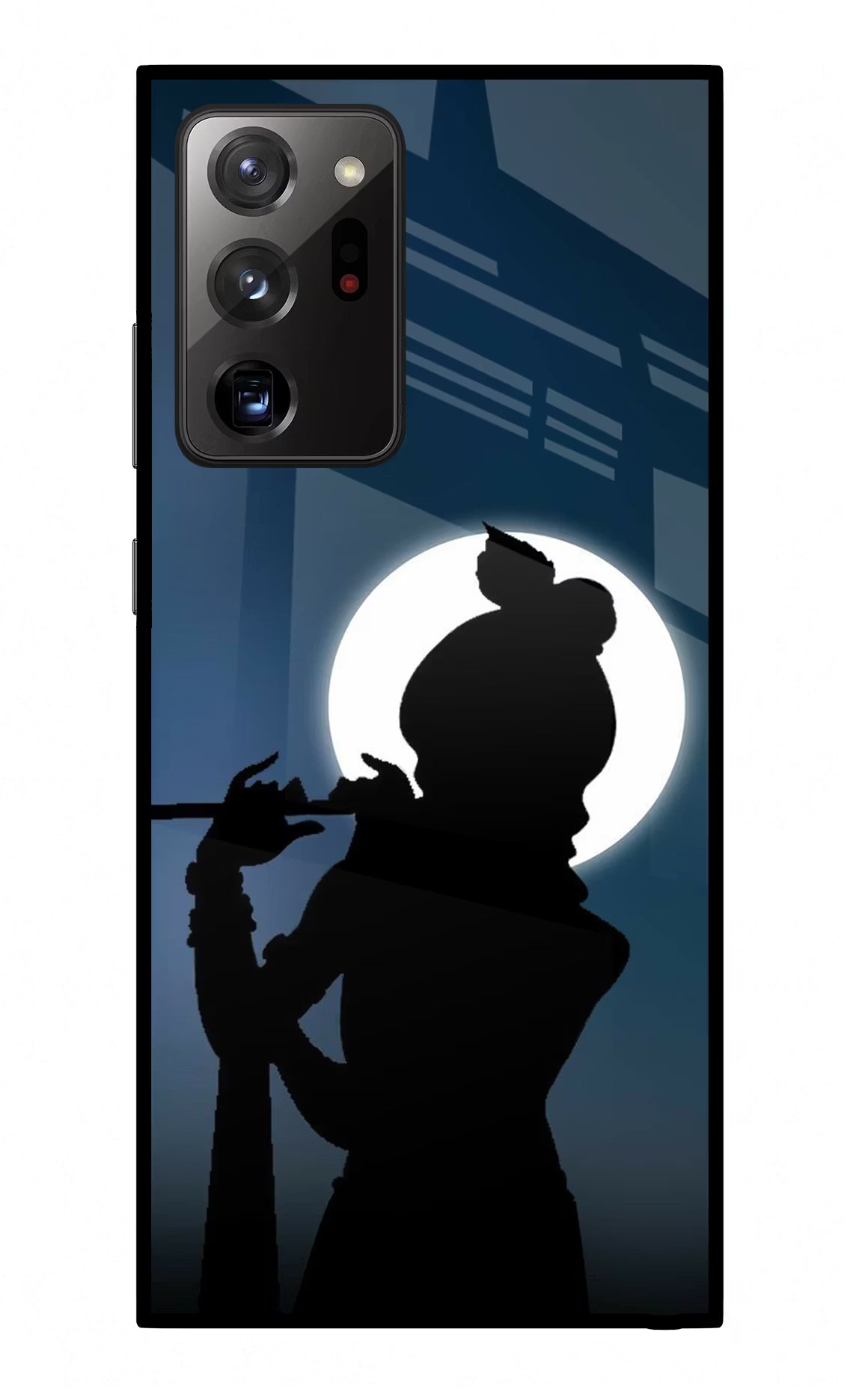 Shri Krishna Silhouette Samsung Note 20 Ultra Glass Case Back Cover by Casekaro
