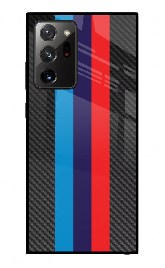 BMW Stripes Pattern Samsung Note 20 Ultra Glass Case