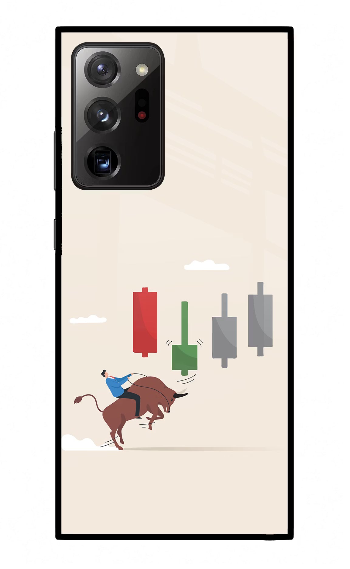 Bull Trading Momentum Samsung Note 20 Ultra Glass Case Back Cover by Casekaro