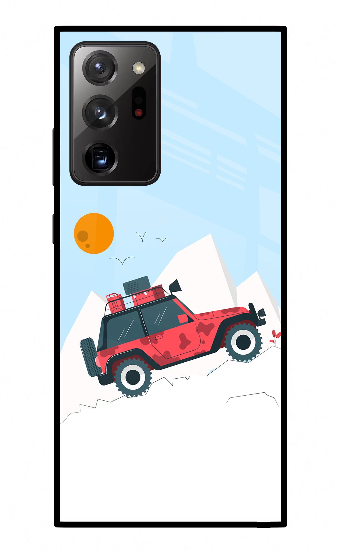 Mountain Trail Beast Samsung Note 20 Ultra Glass Case Back Cover by Casekaro