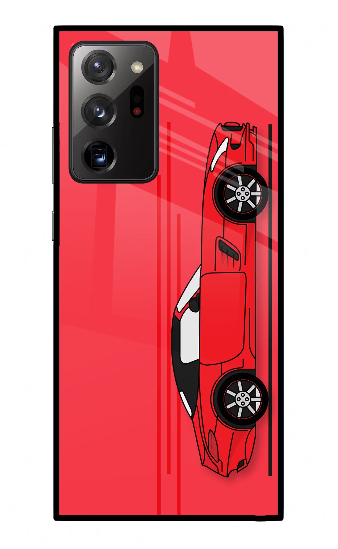 Red Velocity Samsung Note 20 Ultra Glass Case
