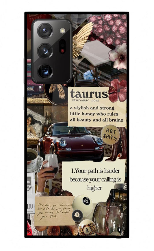Taurus Zodiac Samsung Note 20 Ultra Glass Case