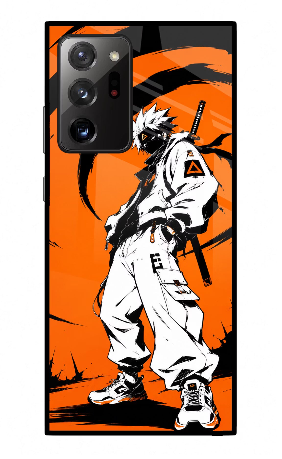Street Samurai  Samsung Note 20 Ultra Glass Case Back Cover by Casekaro