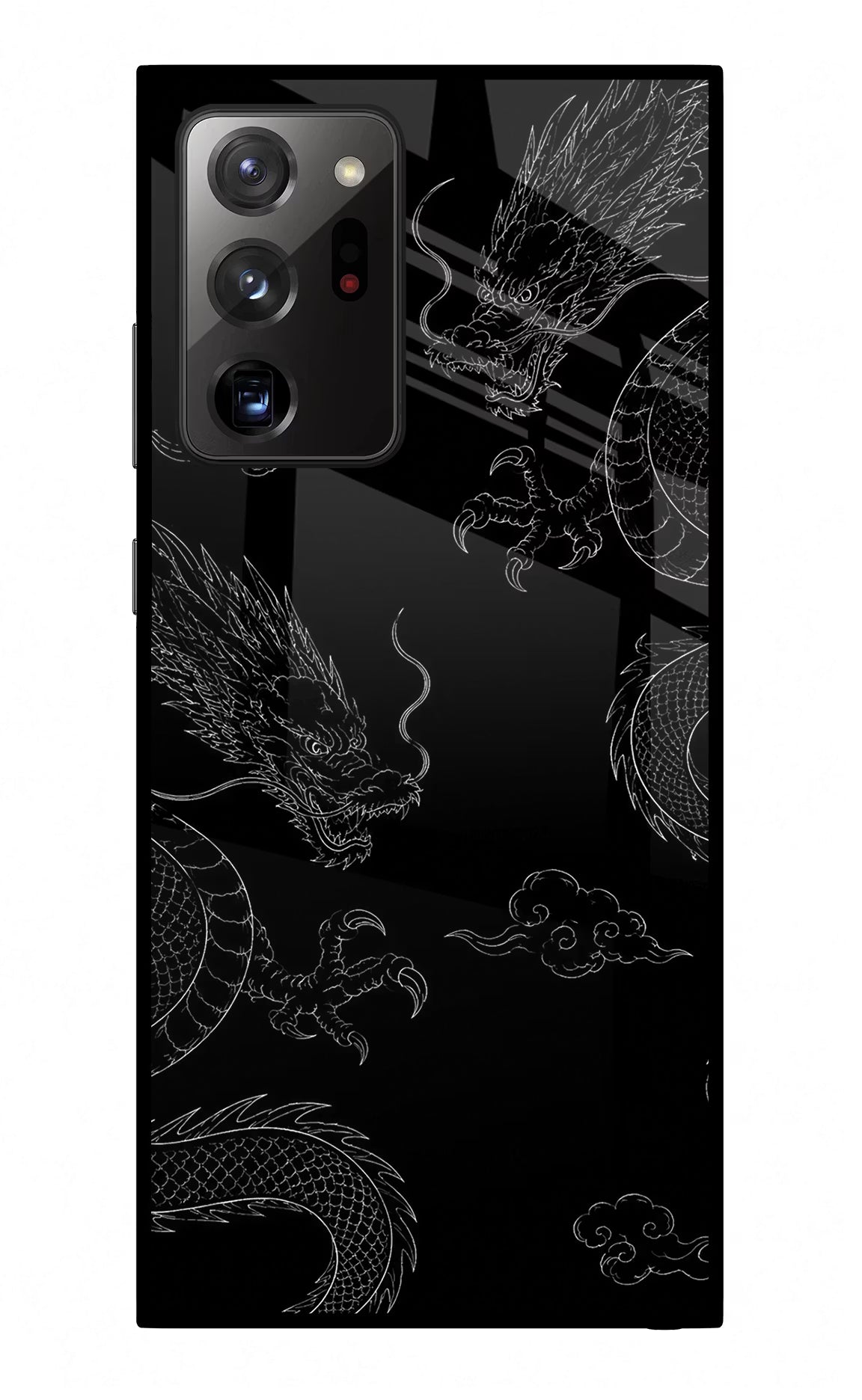 Twin Dragons Samsung Note 20 Ultra Glass Case Back Cover by Casekaro