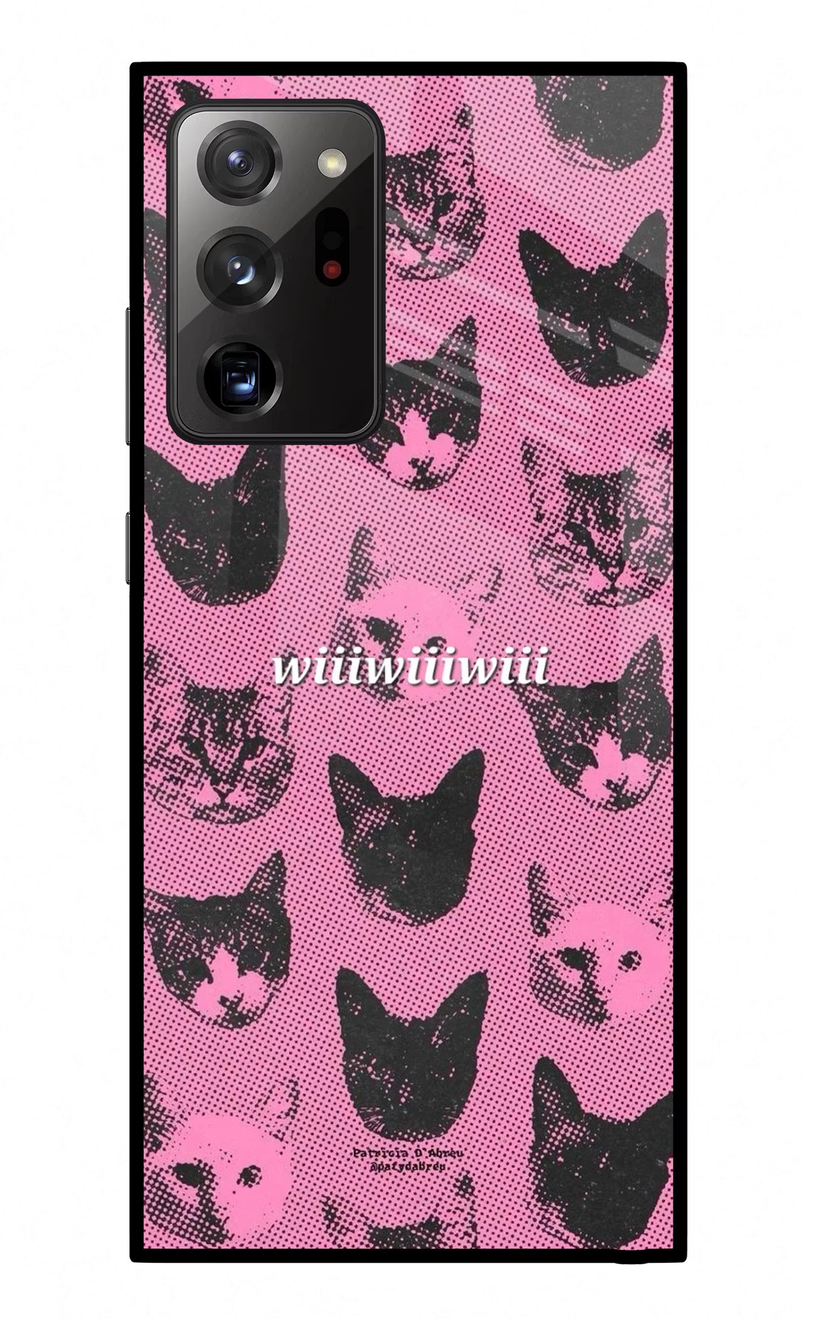 Pink Cats Samsung Note 20 Ultra Glass Case Back Cover by Casekaro
