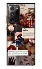 Zodiac Aries Samsung Note 20 Ultra Glass Case