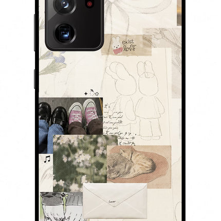 Soft Aesthetic Samsung Note 20 Ultra Glass Case