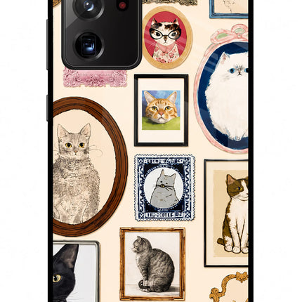 Mirror Cats Samsung Note 20 Ultra Glass Case