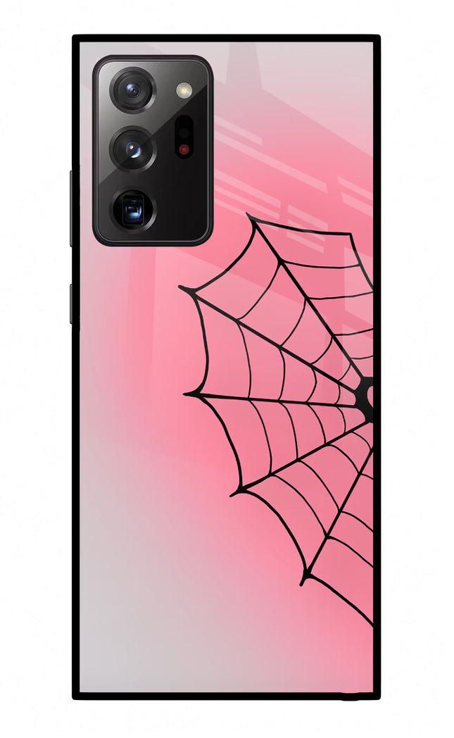 Pink Web Samsung Note 20 Ultra Glass Case