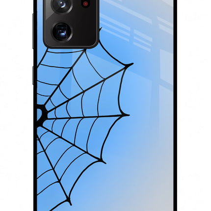 Blue Web Samsung Note 20 Ultra Glass Case