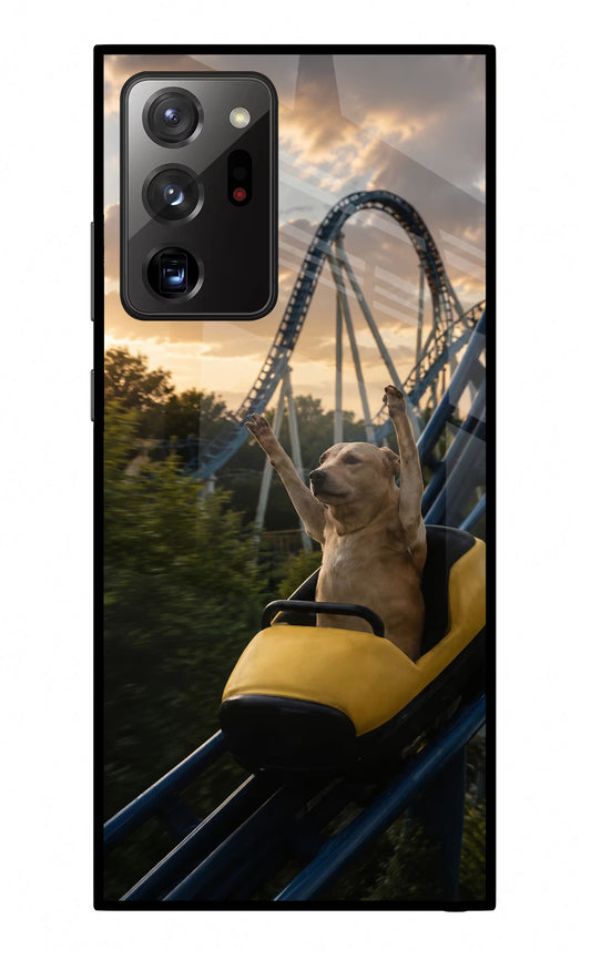 Rollercoaster Dog Samsung Note 20 Ultra Glass Case