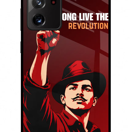 Bhagat Singh Revolution Samsung Note 20 Ultra Glass Case
