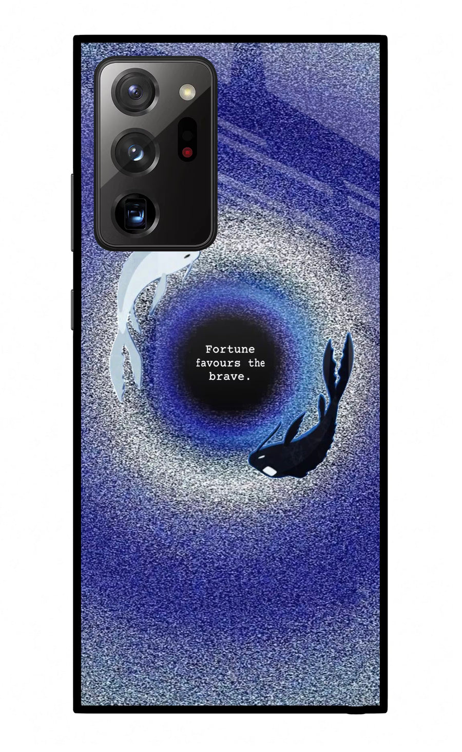 Dark Koi Samsung Note 20 Ultra Back Cover, Glass case