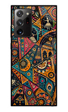 Folk Print Samsung Note 20 Ultra Glass Case