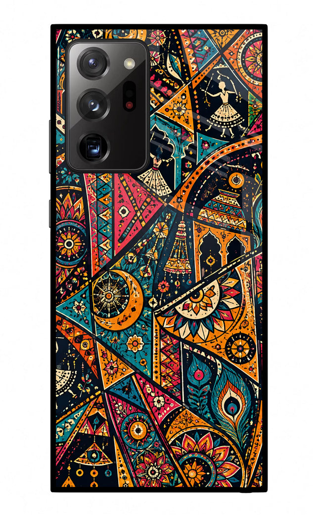 Folk Print Samsung Note 20 Ultra Glass Case