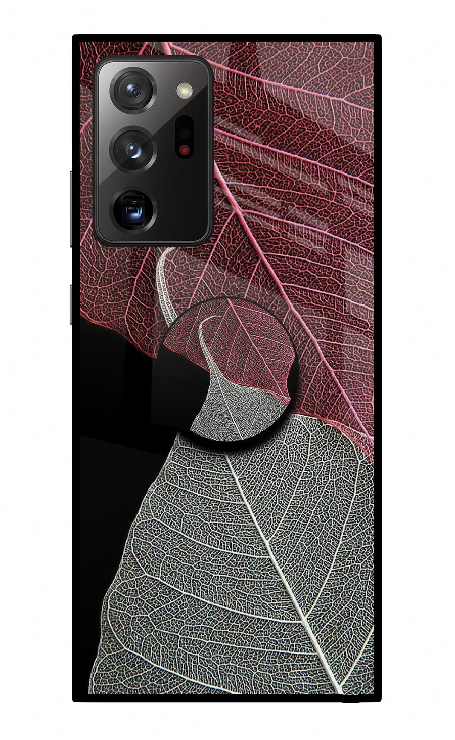 Leaf Pattern Samsung Note 20 Ultra Pop Case, Glass case