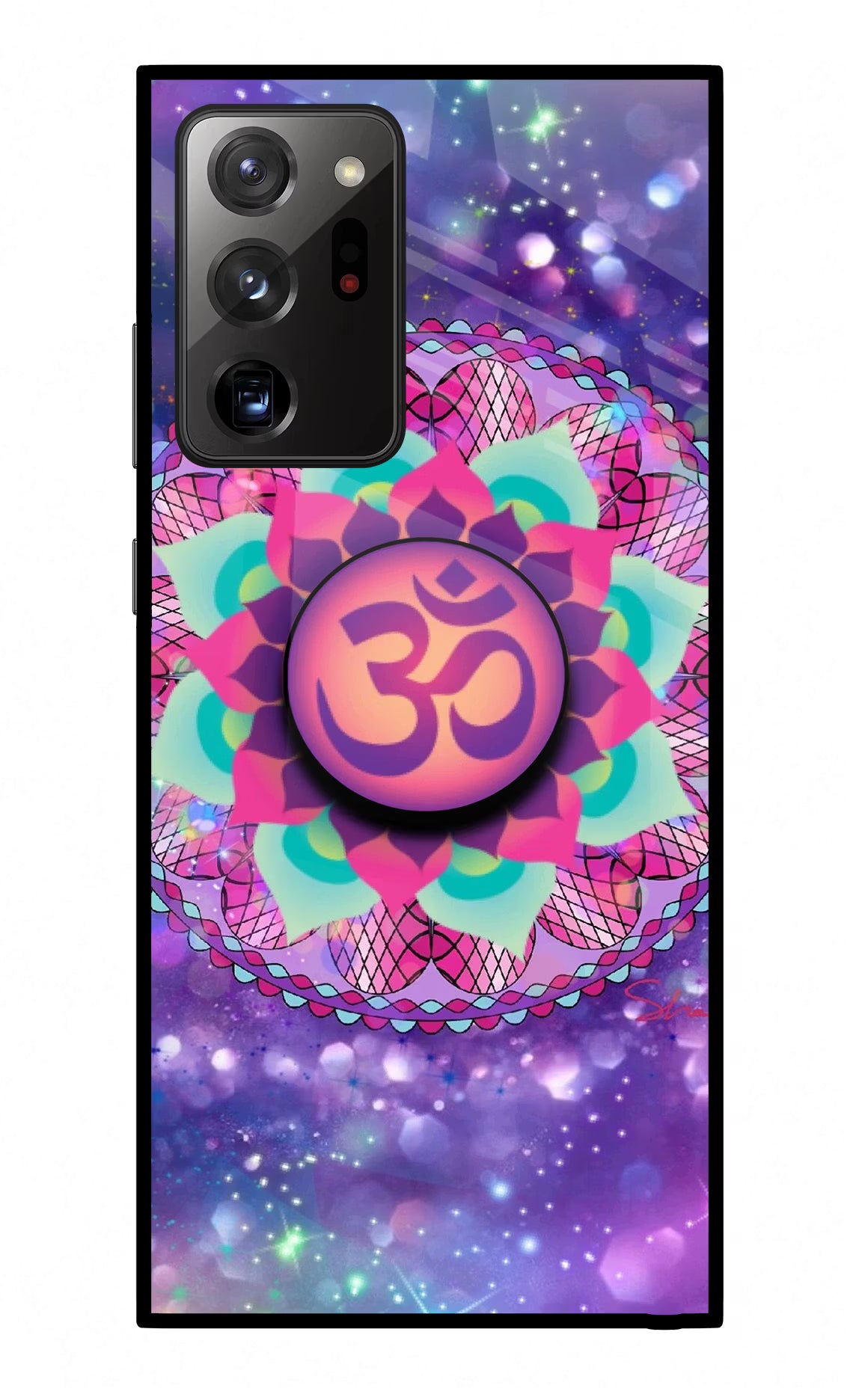 Om Purple Samsung Note 20 Ultra Pop Case by Casekaro