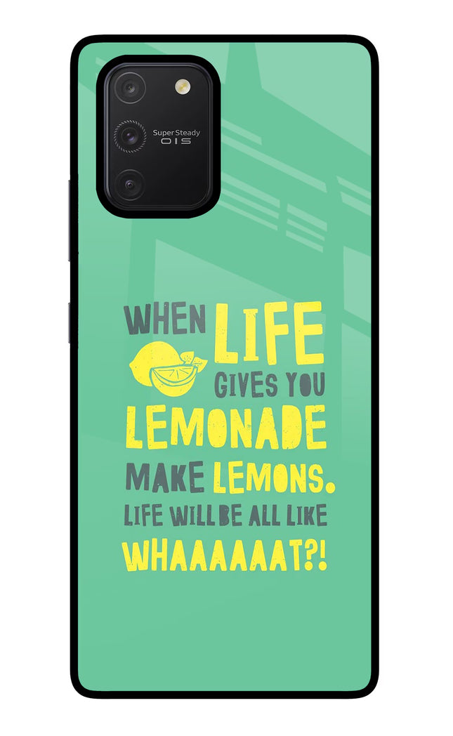 Quote Samsung S10 Lite Glass Case Back Cover by Casekaro