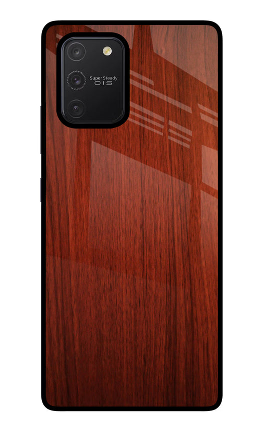 Wooden Plain Pattern Samsung S10 Lite Glass Case
