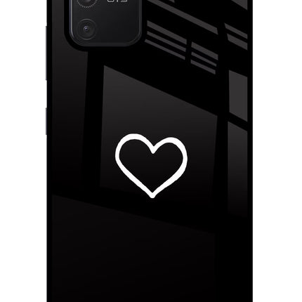 Heart Samsung S10 Lite Glass Case Back Cover by Casekaro