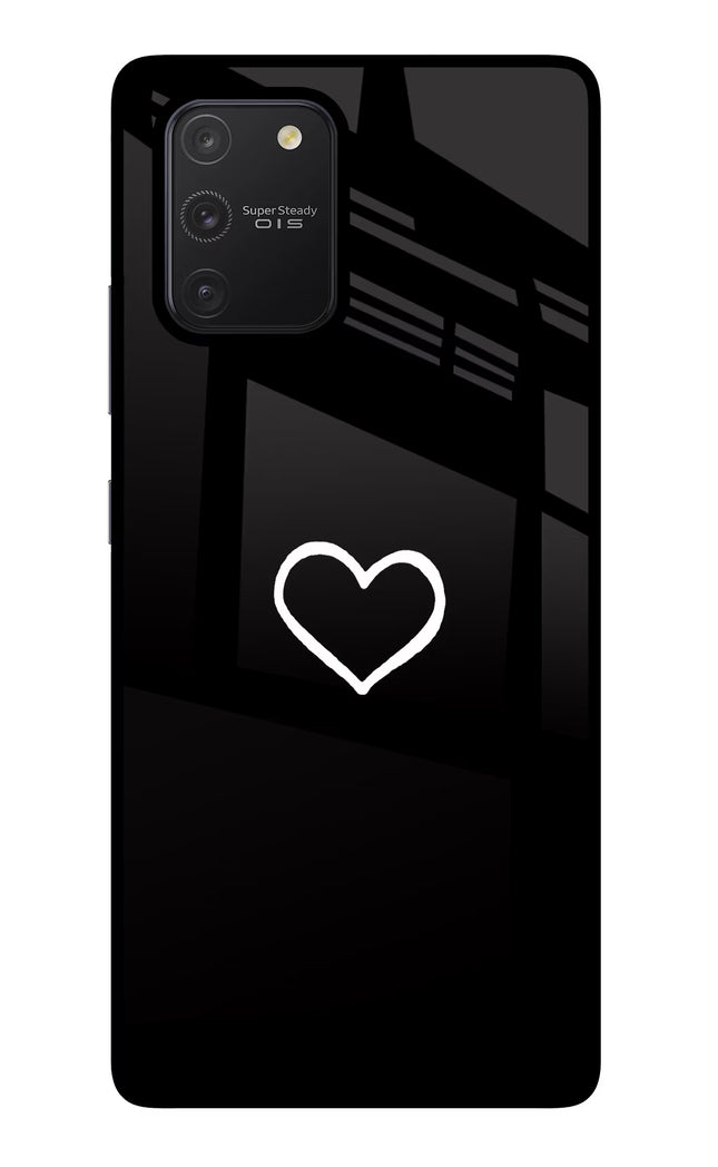 Heart Samsung S10 Lite Glass Case Back Cover by Casekaro