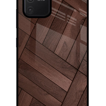 Wooden Texture Design Samsung S10 Lite Glass Case