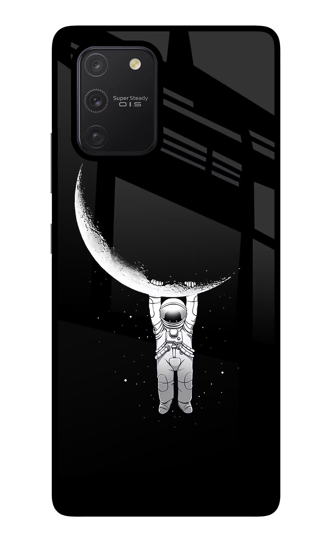 Moon Space Samsung S10 Lite Glass Case Back Cover by Casekaro