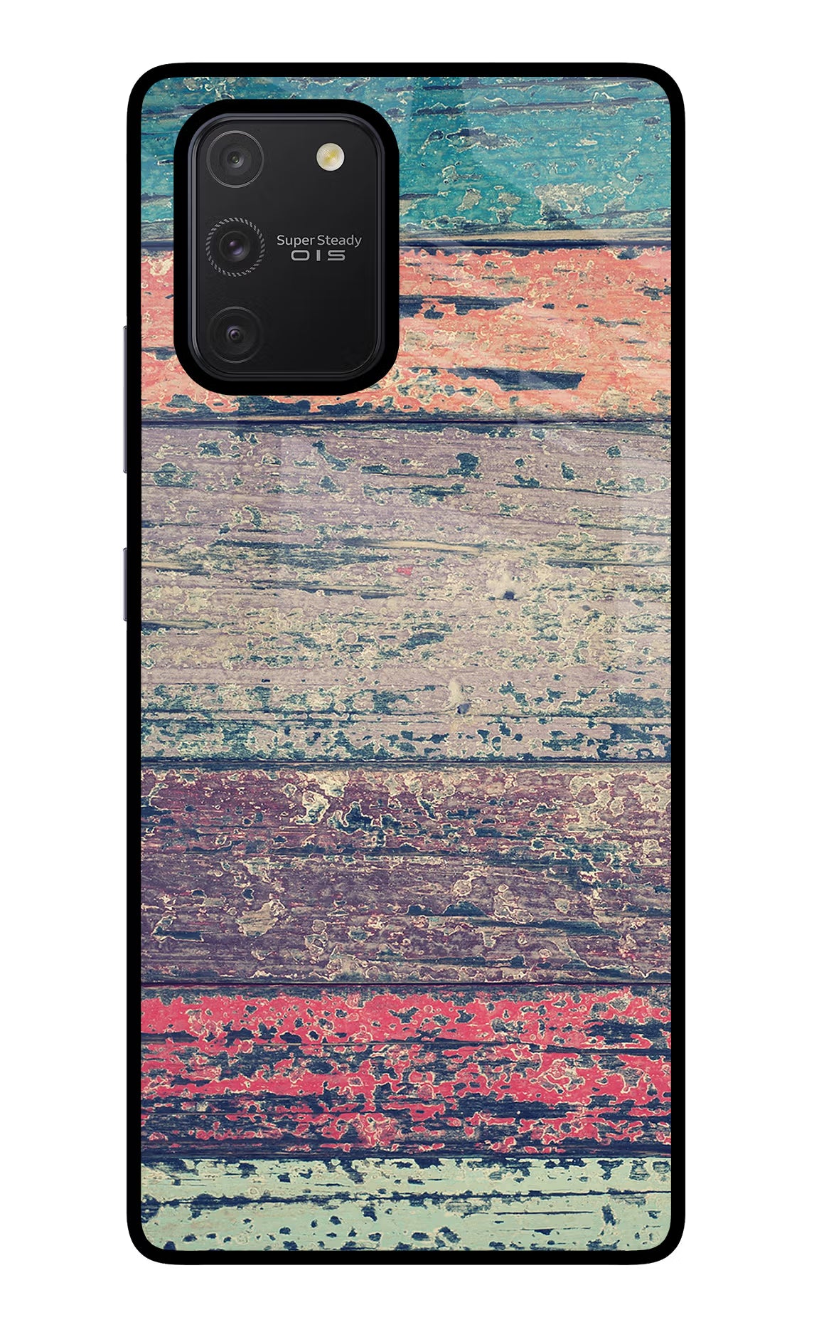 Colourful Wall Samsung S10 Lite Glass Case Back Cover by Casekaro