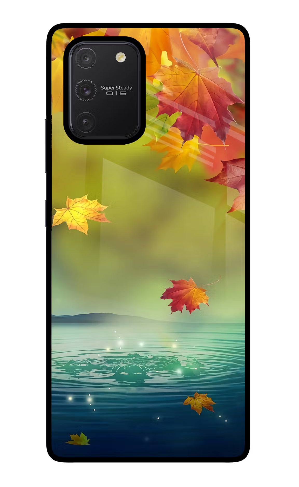 Flowers Samsung S10 Lite Glass Case Back Cover by Casekaro