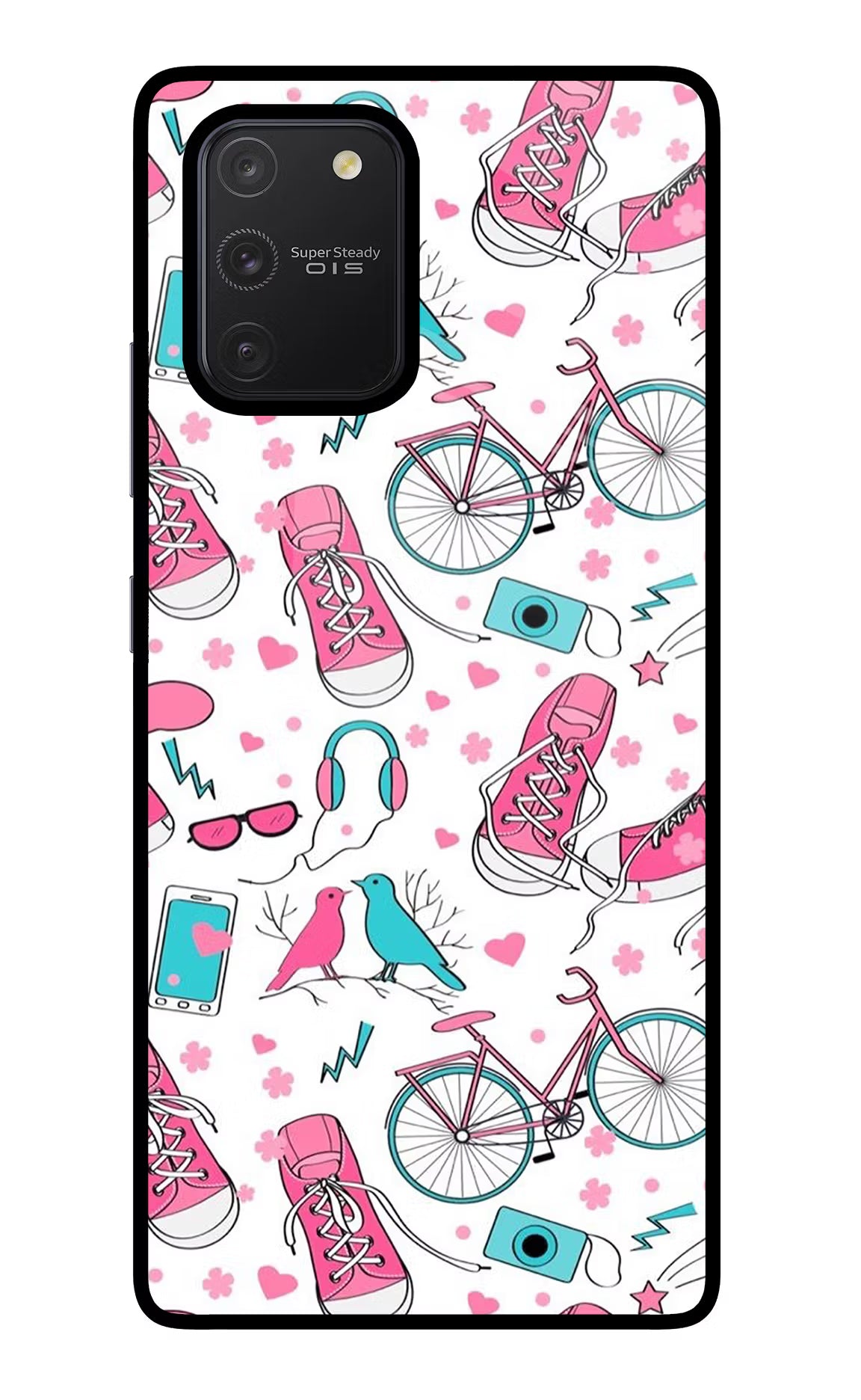 Artwork Samsung S10 Lite Glass Case Back Cover by Casekaro