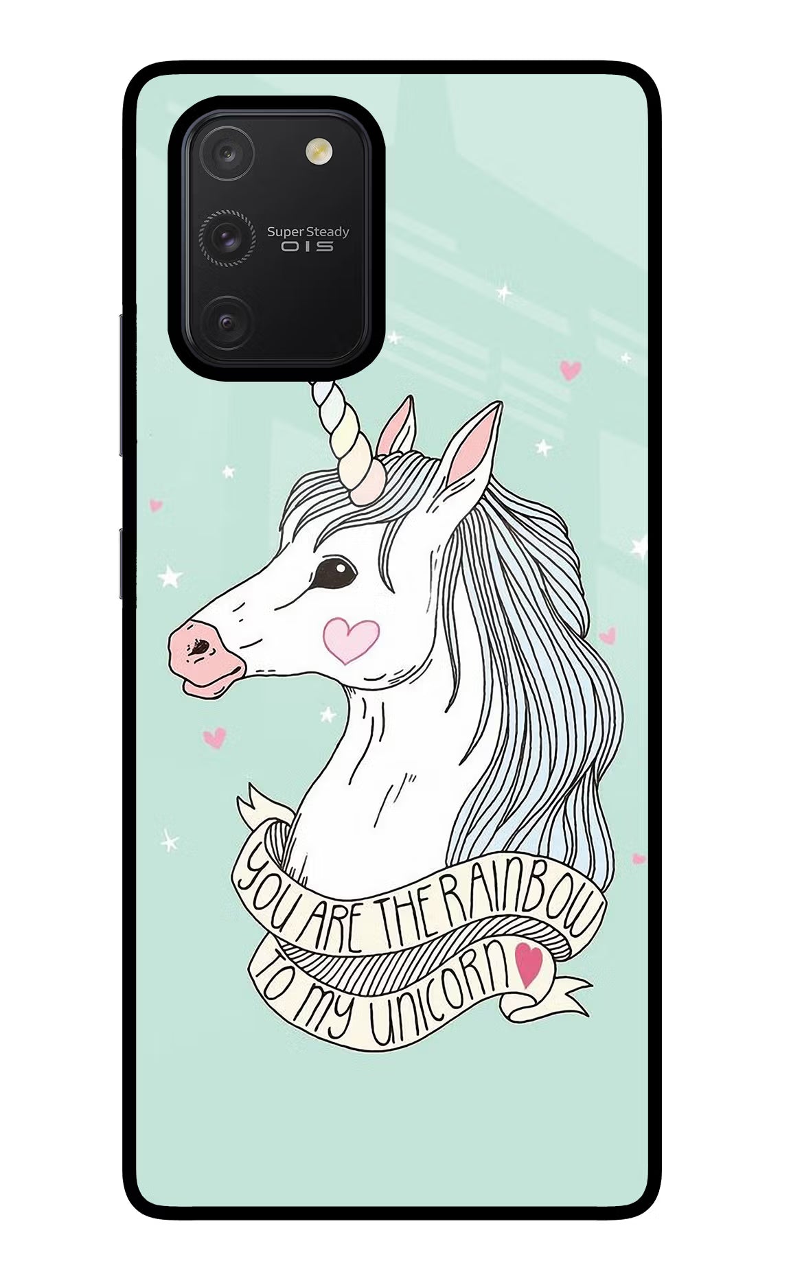 Unicorn Wallpaper Samsung S10 Lite Glass Case