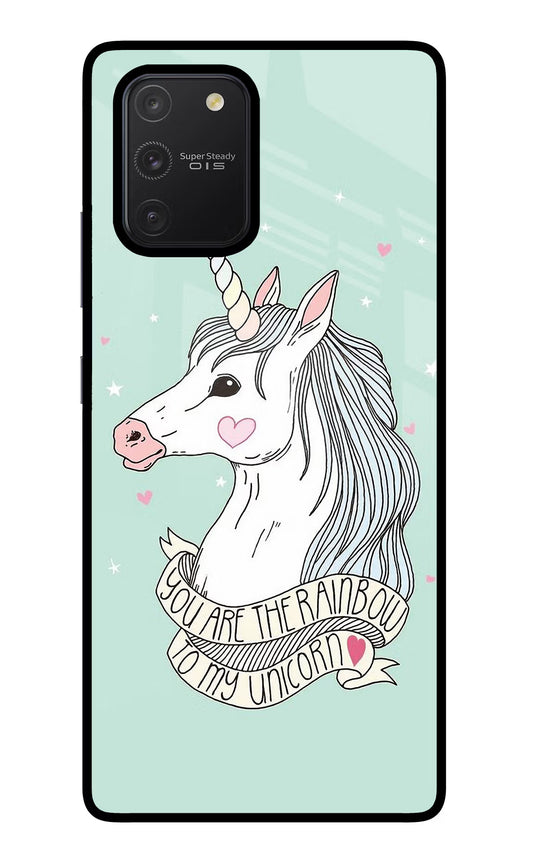 Unicorn Wallpaper Samsung S10 Lite Glass Case