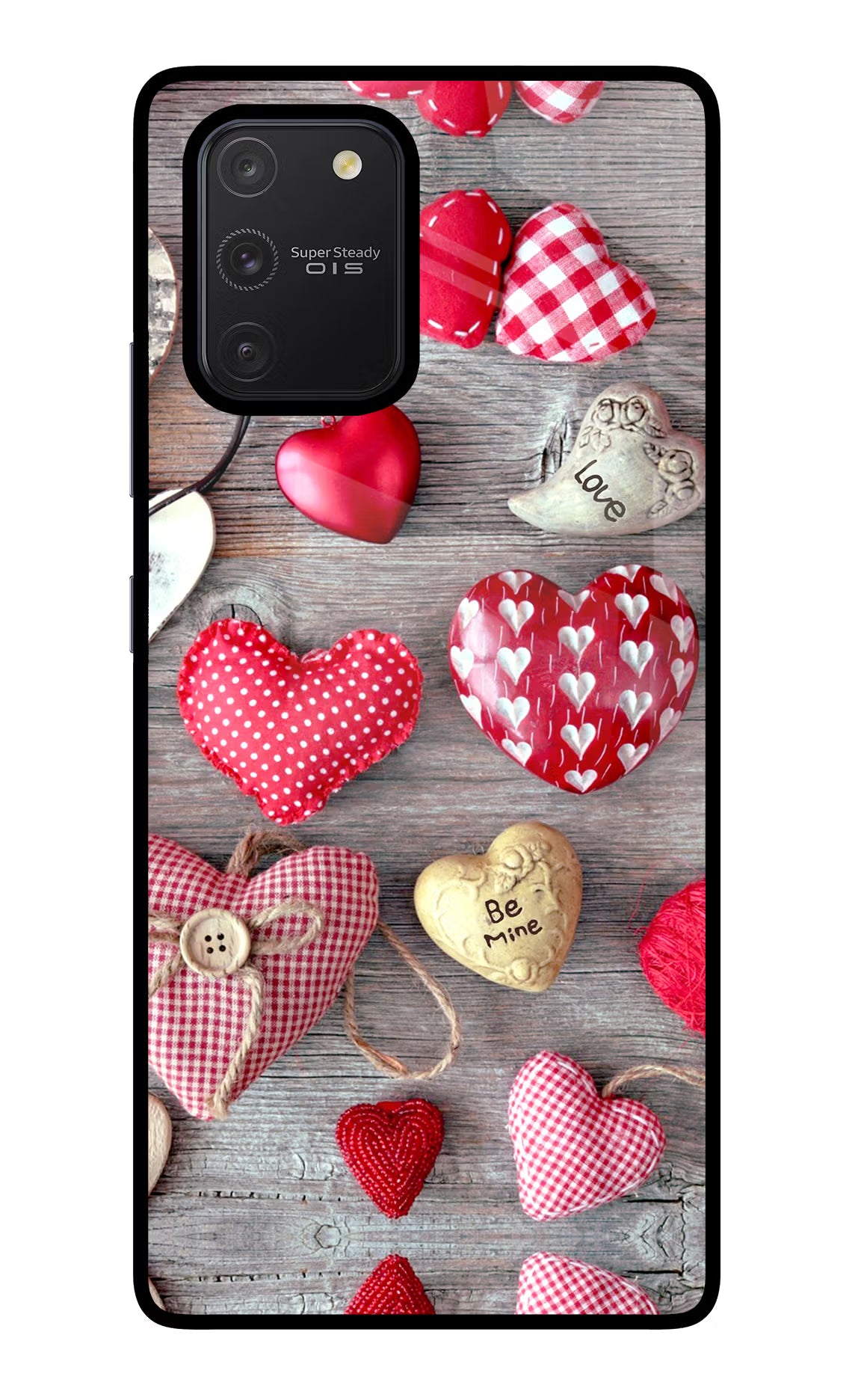 Love Wallpaper Samsung S10 Lite Glass Case Back Cover by Casekaro