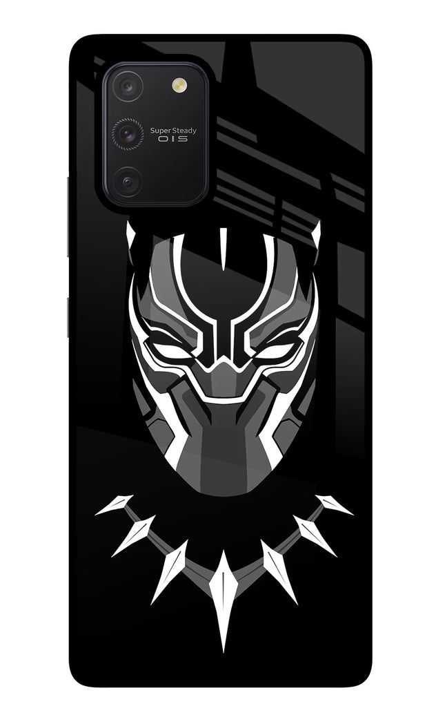Black Panther Samsung S10 Lite Glass Case Back Cover by Casekaro