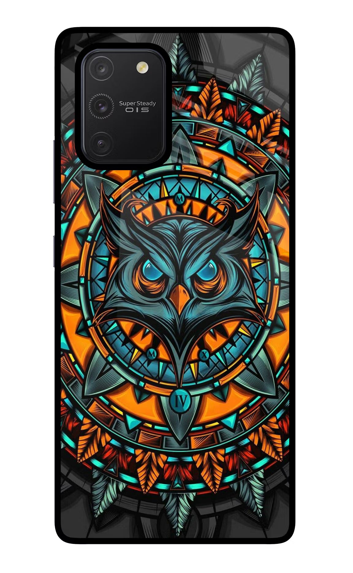 Angry Owl Art Samsung S10 Lite Glass Case