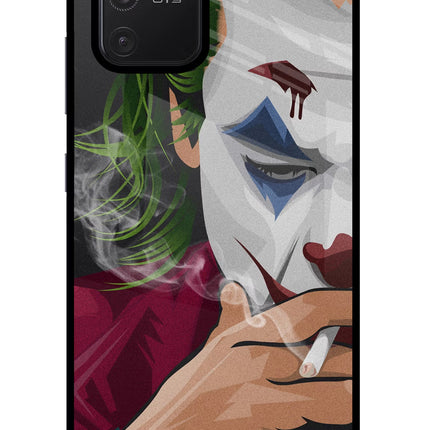 Joker Smoking Samsung S10 Lite Glass Case Back Cover by Casekaro