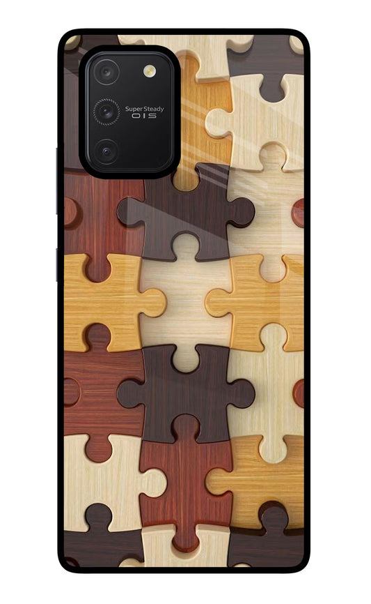 Wooden Puzzle Samsung S10 Lite Glass Case