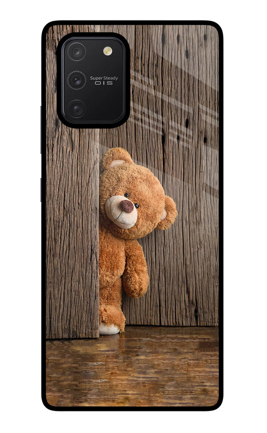 Teddy Wooden Samsung S10 Lite Glass Case