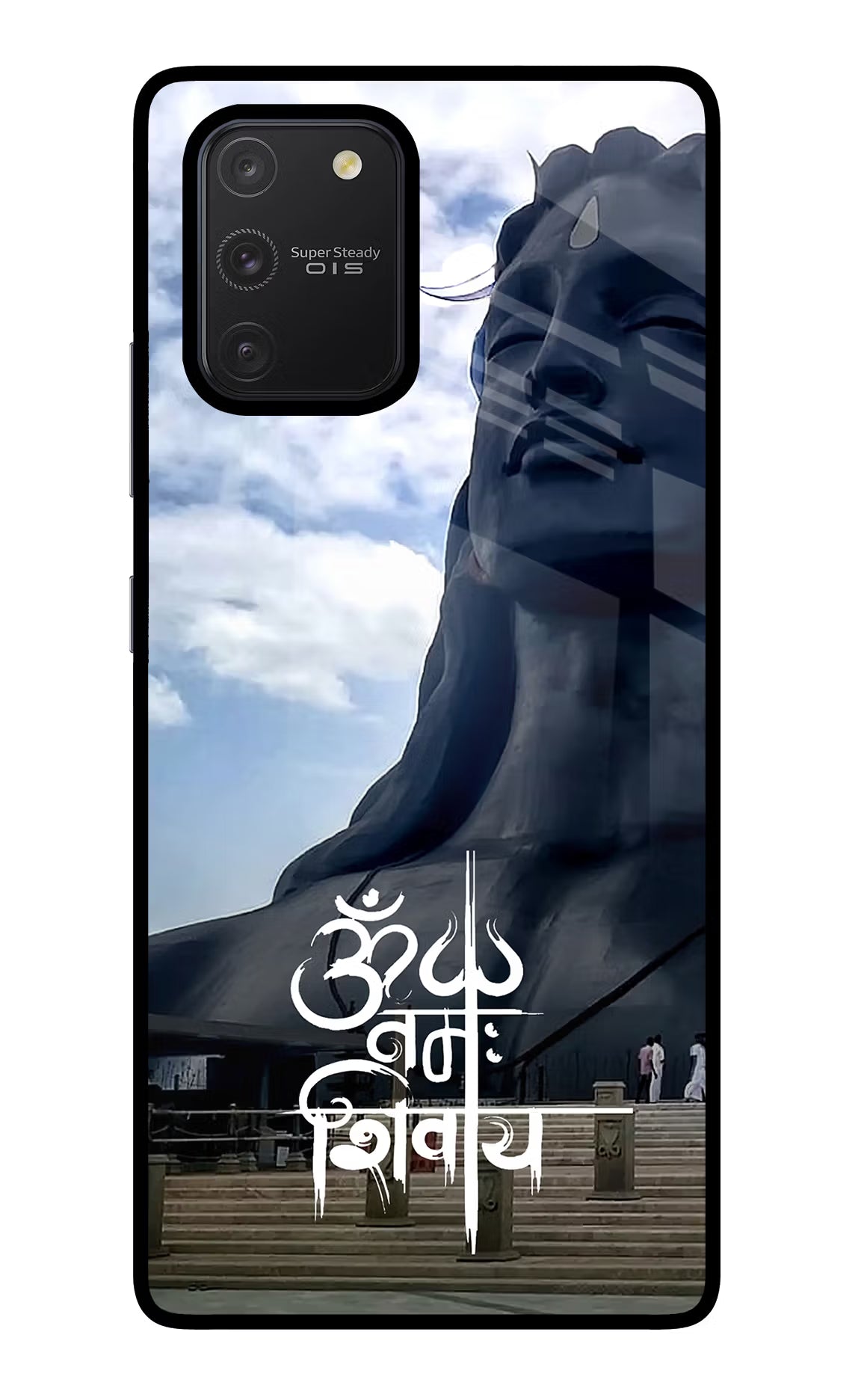 Om Namah Shivay Samsung S10 Lite Glass Case Back Cover by Casekaro