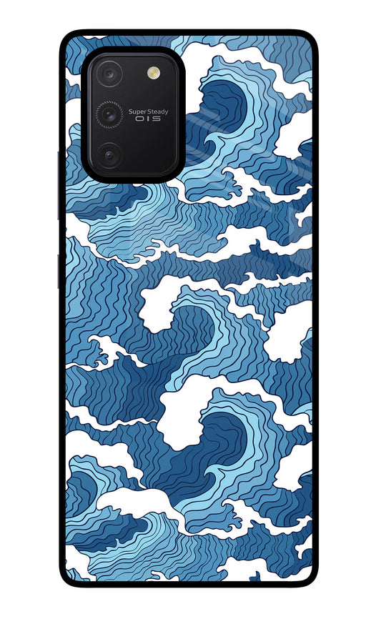 Blue Waves Samsung S10 Lite Glass Case