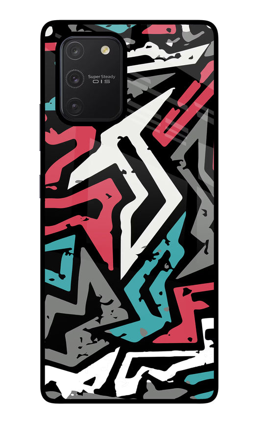 Geometric Graffiti Samsung S10 Lite Glass Case